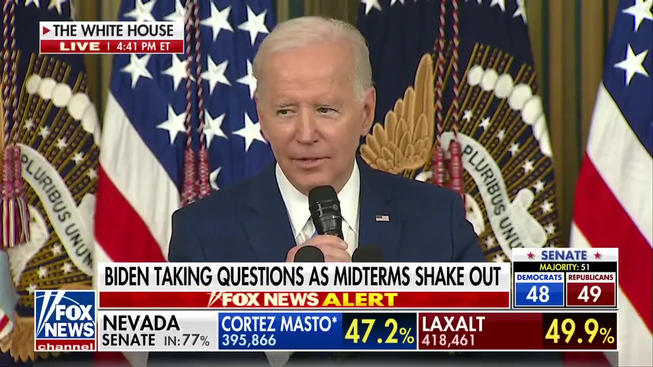 Biden takes questions as midterms shake out