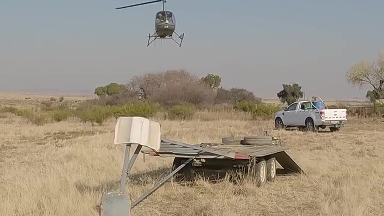 Helicopter landing neatly