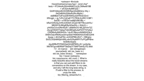 c++ connect output stream to input stream