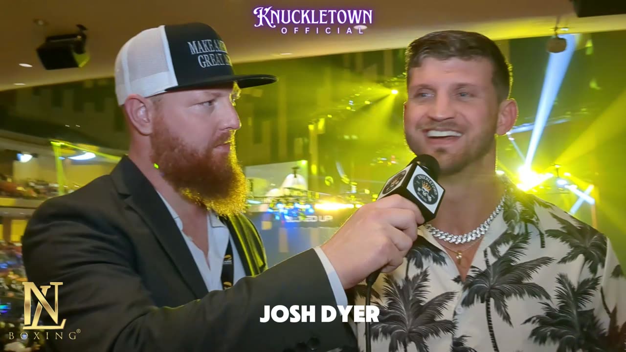 Interview at BKFC DAZN Hollywood with Josh D-Day Dyer Bare Knuckle