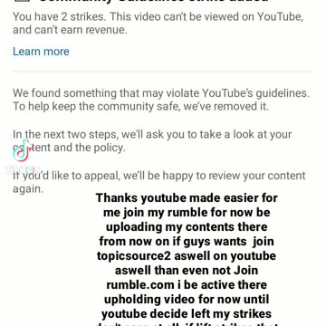 Rumble be better than youtube for sure 4/11/23