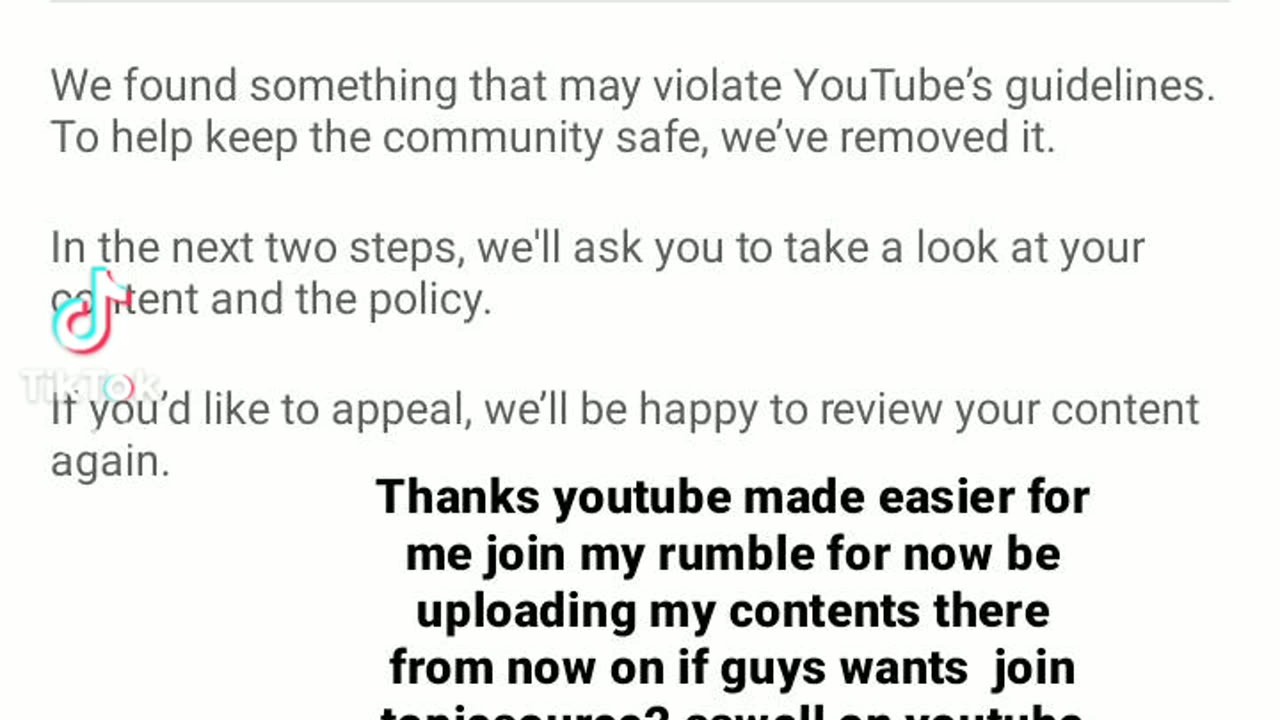 Rumble be better than youtube for sure 4/11/23