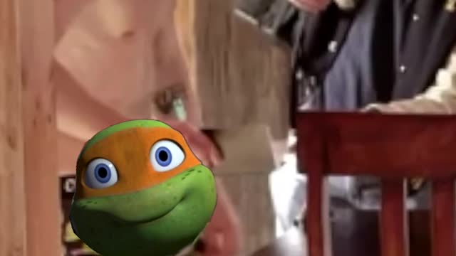 Caught in ninja turtles undies...