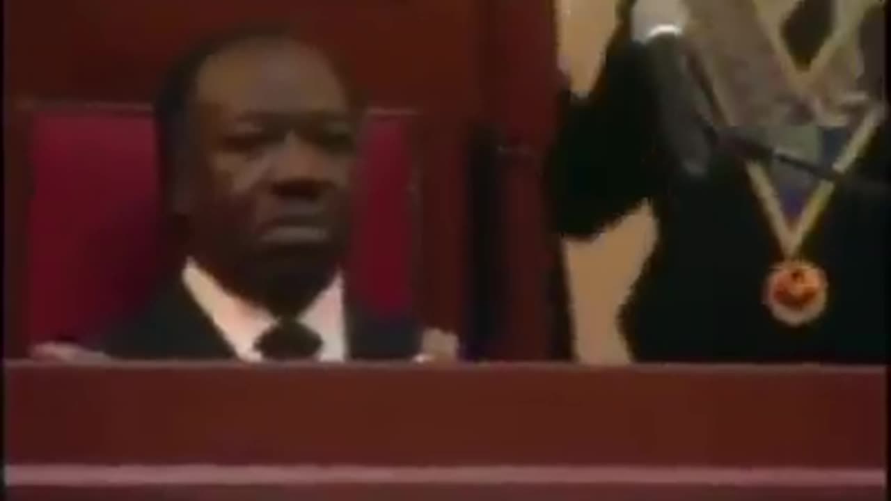 DICTATOR OF GABON MASONIC RITUAL