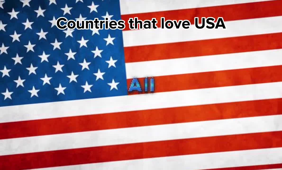 Countries that love USA ????