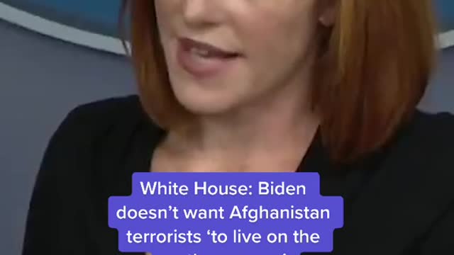 aWhite House: Biden doesn't want Afghanistan terrorists 'to live on the earth anymore'