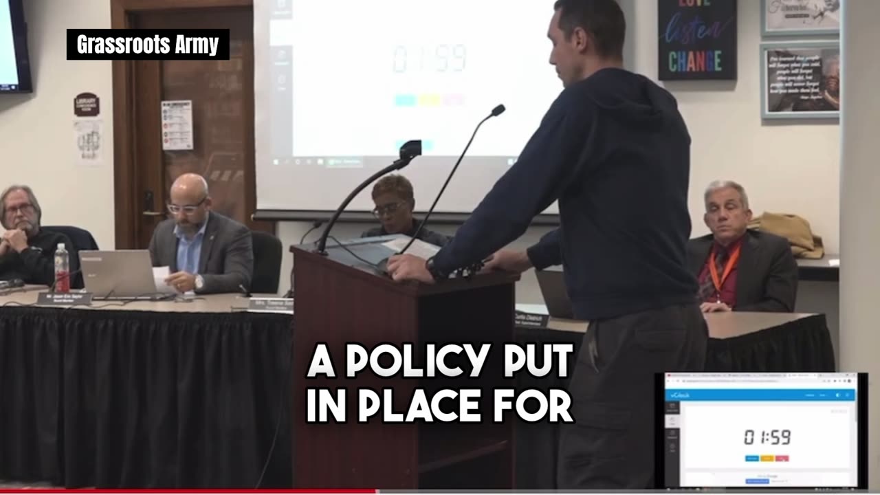 Dad HAMMERS School Board! You're In America, Stand Up And Say The Pledge of Allegiance
