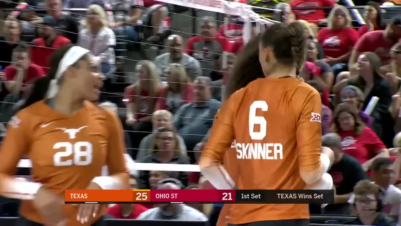 Texas at Ohio State | Highlights | Big Ten Volleyball | August 26, 2022