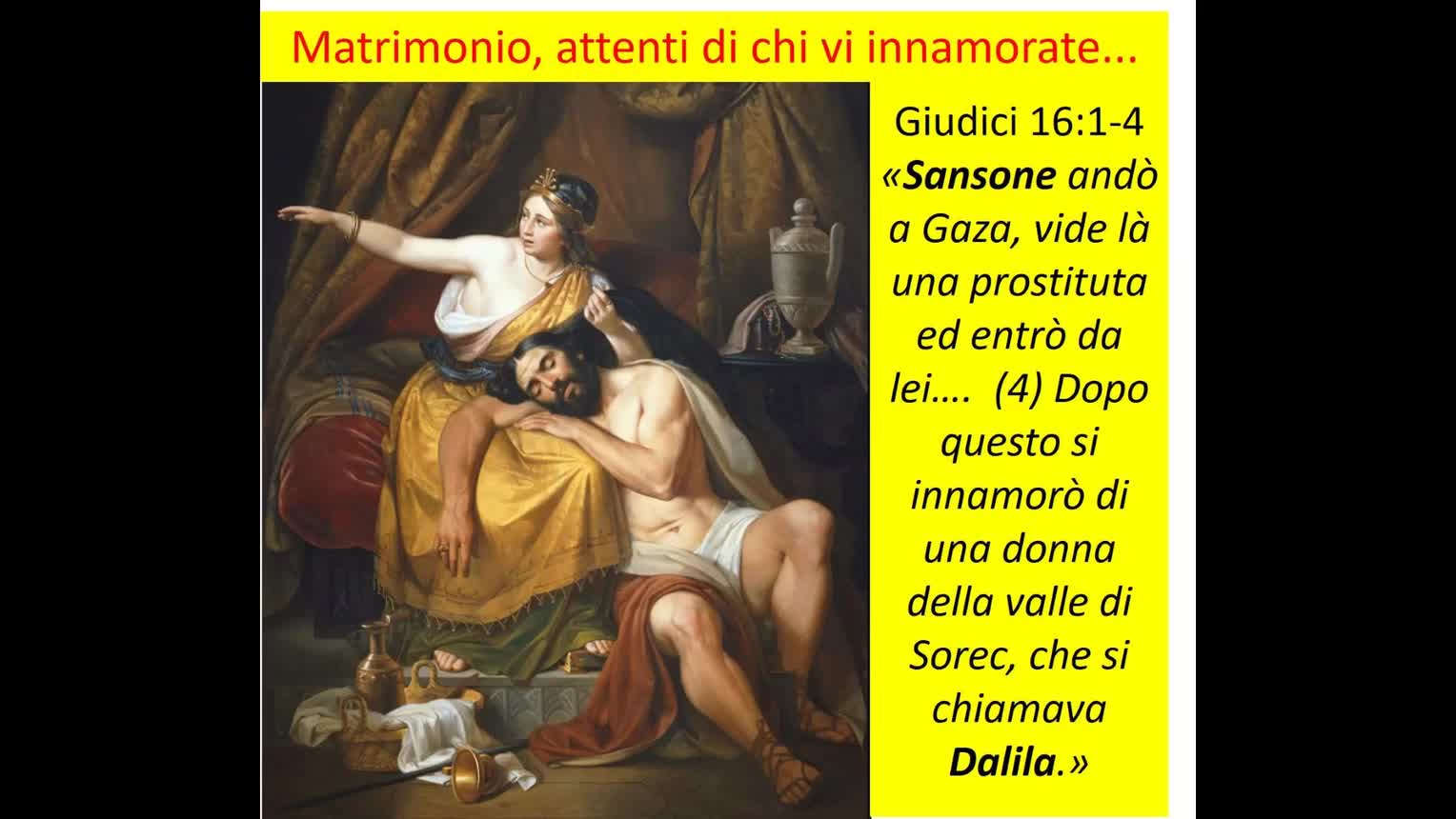 Matrimonio: Stai attento di chi o di cosa ti innamori...