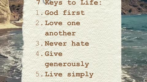 7 Keys to Life