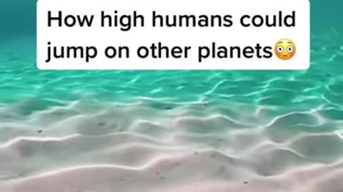 How high humans could jump on other planets😳 Credit- BRIGHT SIDE