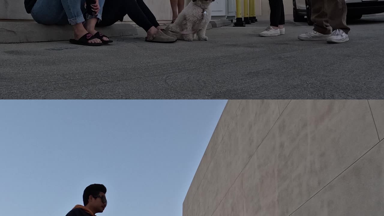 Vibing with my family.