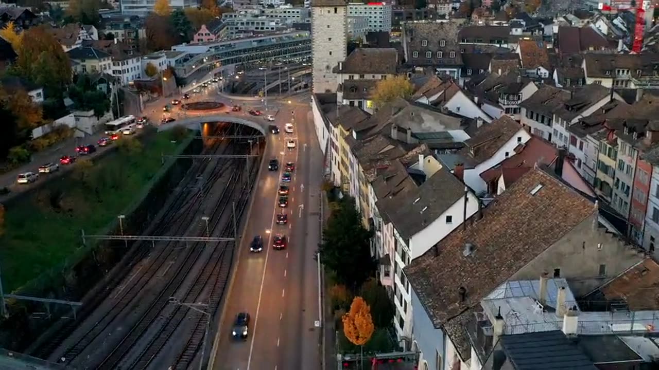 Drone view makes this little town in Italy just wonderful