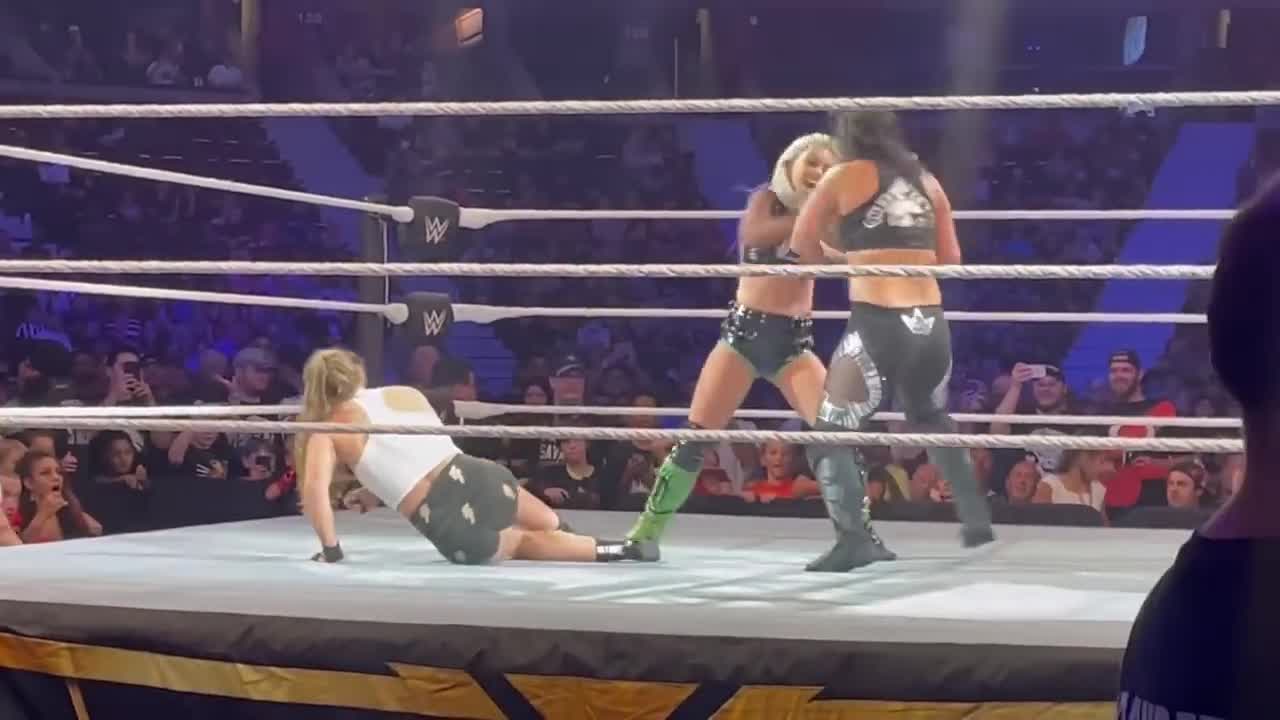 Ronda Rousey and Shayna Baszler vs Liv Morgan and Aliyah - WWE Saturday Night Main Event