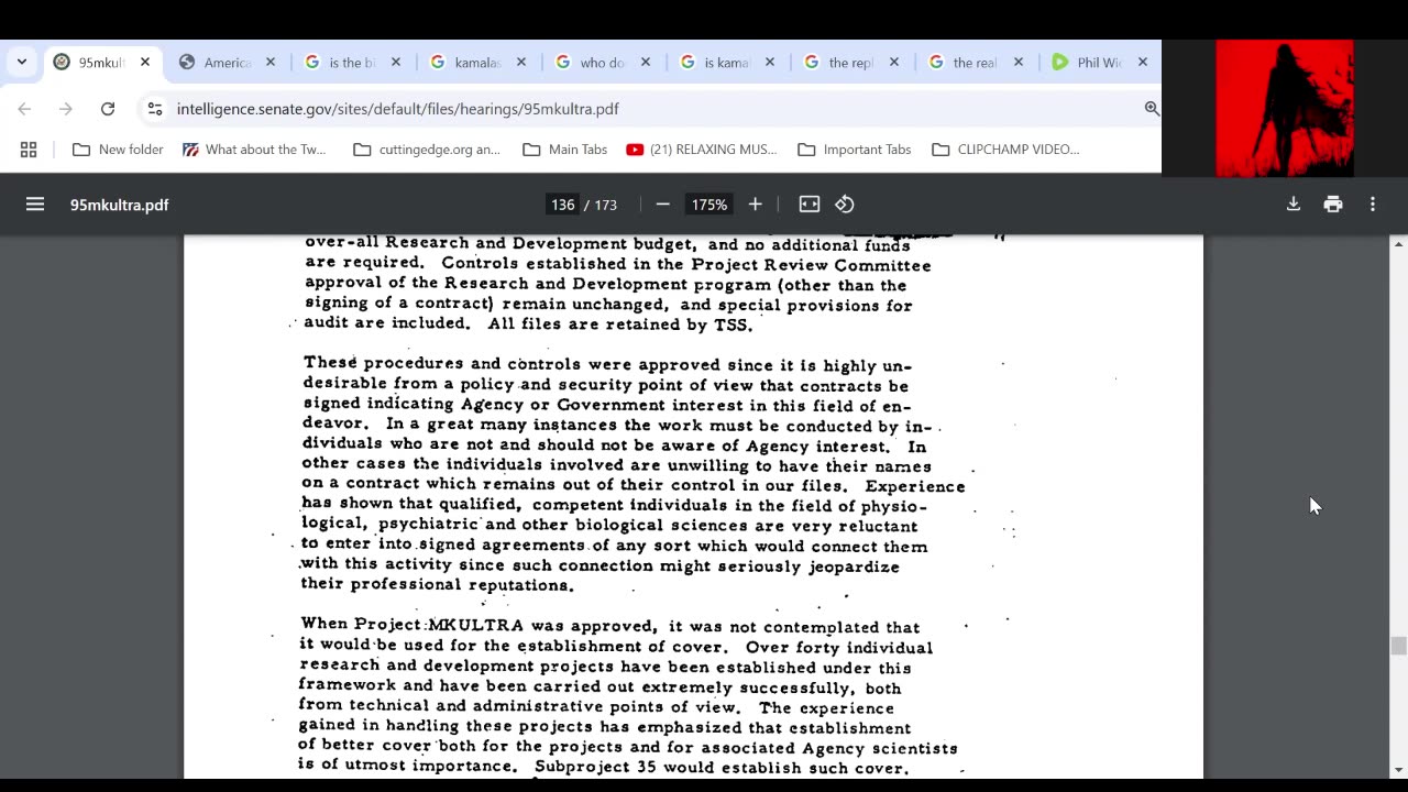 MK ULTRA PROGRAM - WHAT DID CONGRESS REALLY KNOW? EPISODE 6