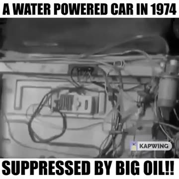 Water Powered Car in 1974:
