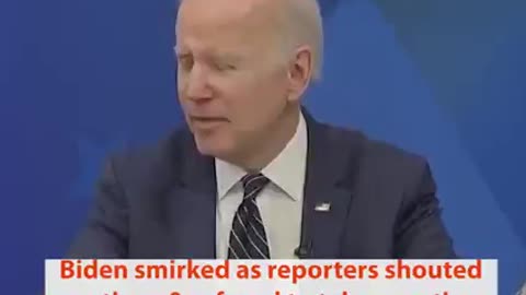 Biden smirked at reporters