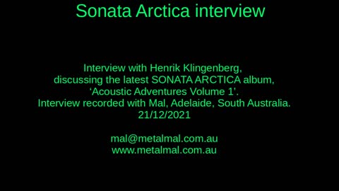 20211221 SONATA ARCTICA interview