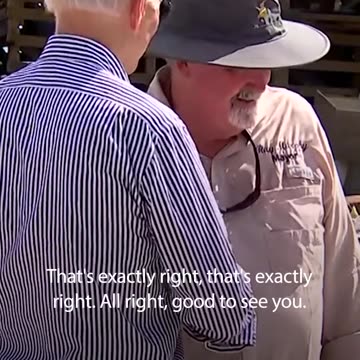 Biden caught on hot mic at Florida news conference