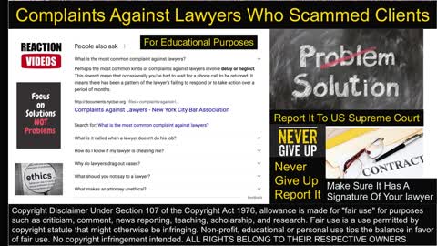 HOW TO AVOID BEING SCAMMED BY ATTORNEYS OR LAWYERS?