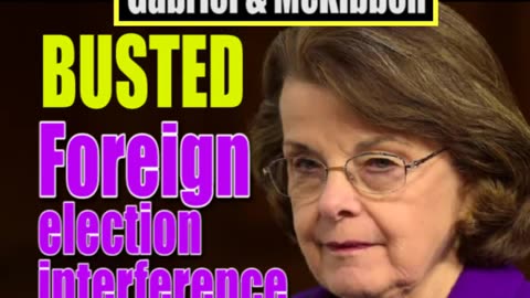 Dianne Feinstein Behind Foreign Interference in U S Elections