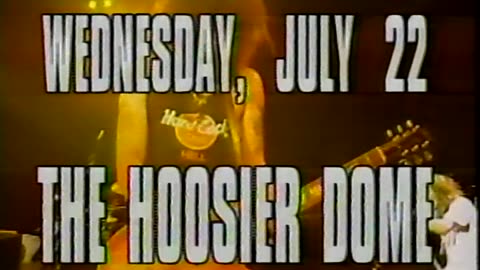 Summer 1992 - Ad for Guns 'n Roses & Metallica at Hoosier Dome