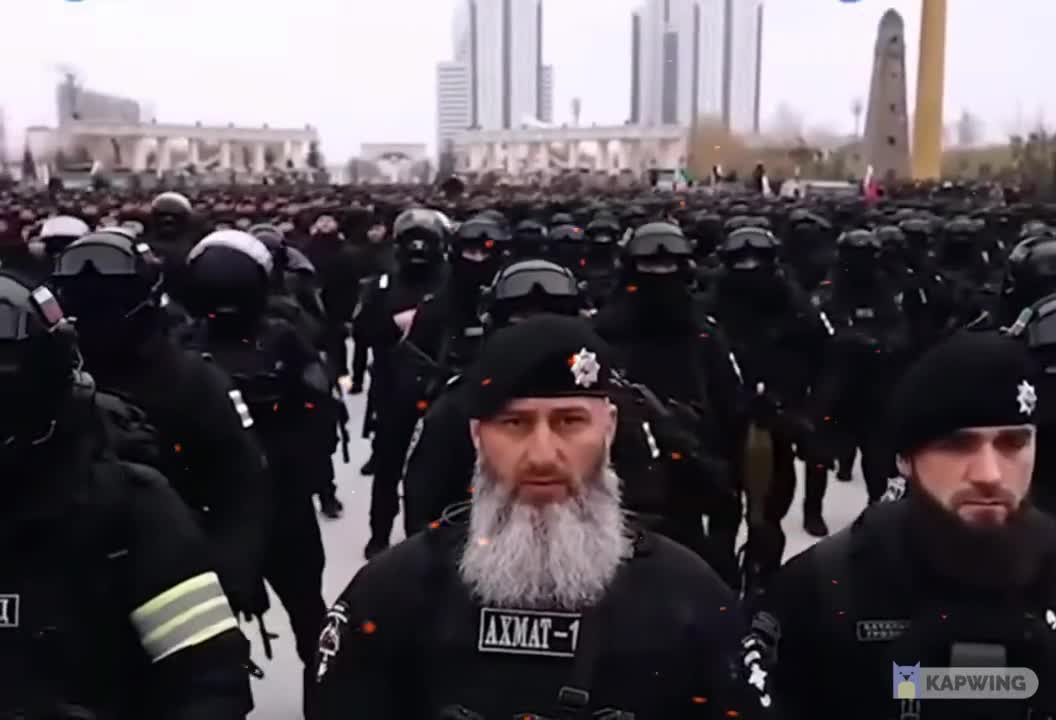 Fearless Chechen leader and his fearless special commandos are ready