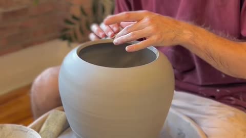 49_Today I wore a hat #pottery #asmr #satisfying