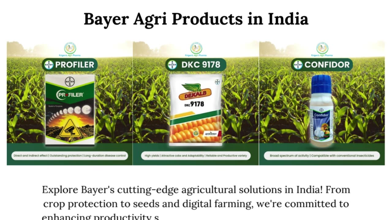 Revolutionizing Agriculture: Bayer Agri Products in India