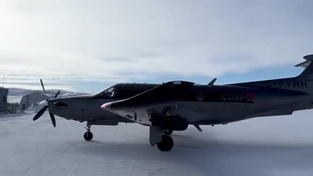 Blue skies up in the Arctic made for some fun flying