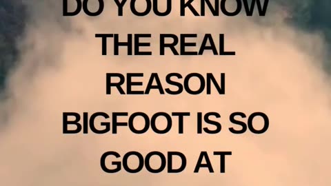 The Real Reason Bigfoot Is So Good At Hiding?