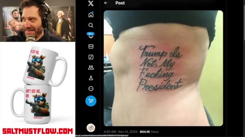 Idiot Tattoos Trump's Name on Her Body in Dumb Act of Defiance