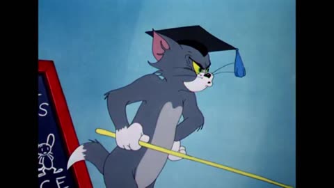 Tom and Jerry: Tom Teaching Kitten to Chase Mice