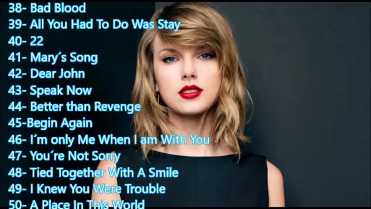 Top 50 Taylor Swift songs