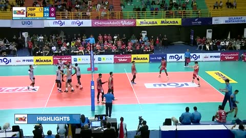 Jakarta Bhayangkara Presisi VS Palembang Bank SUMSELBABEL (3-0) - Highlight PLN Mobile Proliga 2023