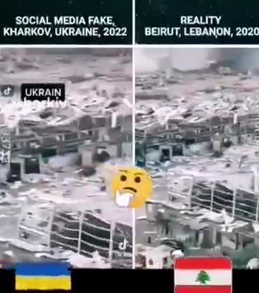 Footage from NATO bombings in Beirut Lebanon