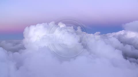 Aerial View Above Clouds in Sky, Heap Cloud Scenery, Luftaufnahme über den Wolken, HD Stock Footage