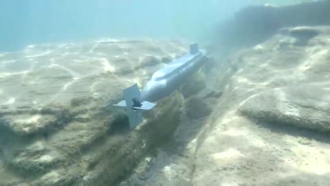 Robbe Seawolf sailing on the seabed of Sirmione (Italy)