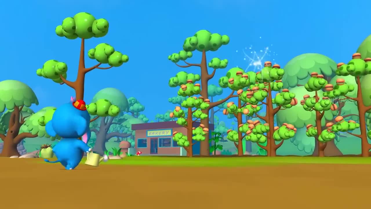 Funny Elephant and Parrot Magical Burger Tree Farming in Jungle - 3D Animals Funny Comedy Videosp4