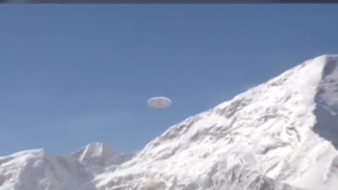 UFO in the sky of the Himalayas