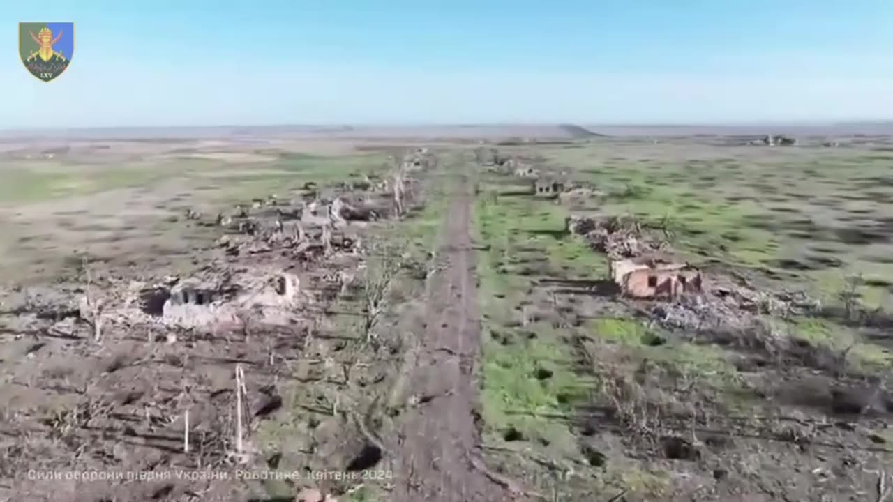 Ukrainian drone shows the incredible level of destruction in Robotyno