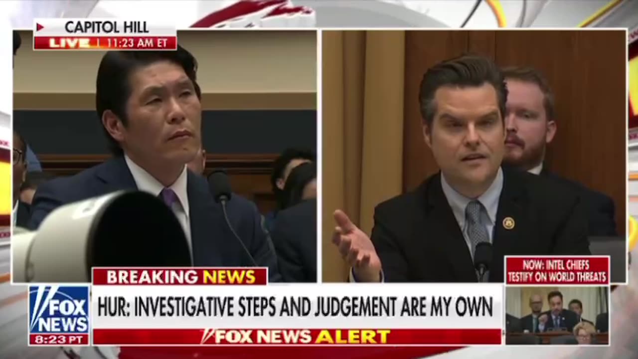 Rep. Matt Gaetz drills Special Counsel Hur on Joe Biden Classified Documents case