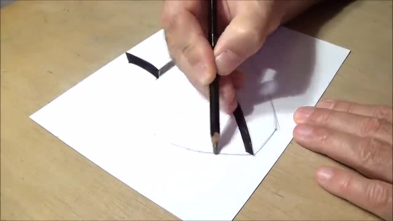 Very Easy - Drawing 3D Letter T