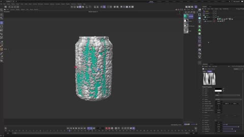 It turns out that C4D can make condensation water drop animation without plug-in. the sixth part.
