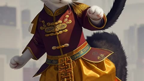 ✅A cat from a Chinese opera house.