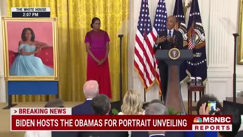 Barack Obama Thanks Biden For 'Faith In Our Democracy' At White House Portrait Unveiling