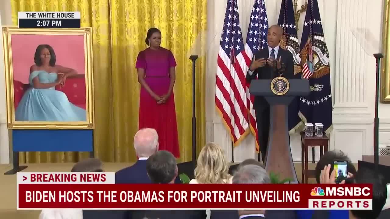 Barack Obama Thanks Biden For 'Faith In Our Democracy' At White House Portrait Unveiling