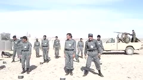 Afghan Police PT Fail. This is why the Taliban are winning.