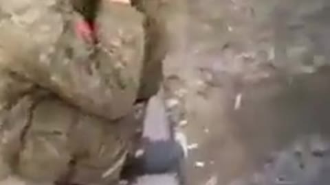 A captured Russian soldier was seen crying after the public's reaction in the city of Sumy