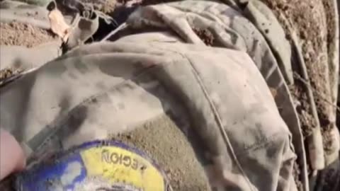 A Destroyed Ukrainians Dugout With Foreign Mercenaries